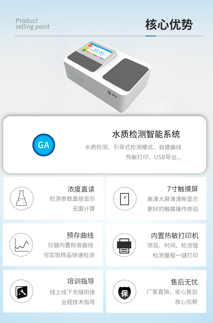 實(shí)驗(yàn)室臺(tái)式水質(zhì)檢測儀核心優(yōu)勢